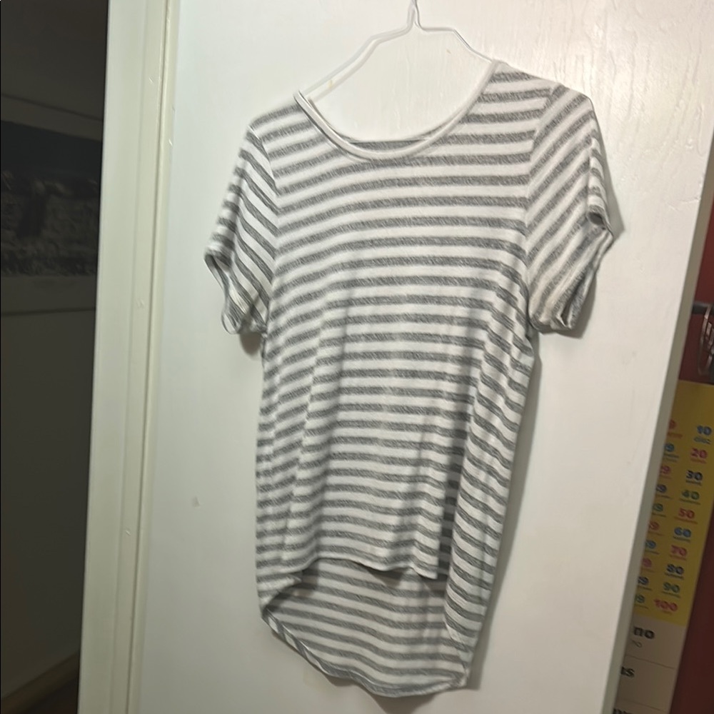 Striped Gray Women's Top